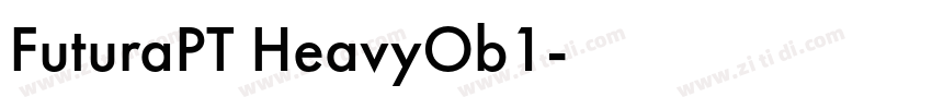 FuturaPT HeavyOb1字体转换